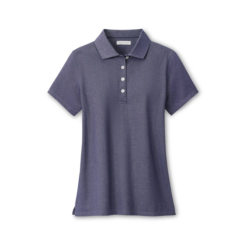 Peter Millar Women's Navy Albatross Short Sleeve Polo Shirt Size XL